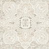 Wei 5 x 7 Medium Area Rug Persian Inspired Medallion Motif Beige Gray By Casagear Home BM318250