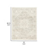 Ashley Wei 5 x 7 Medium Area Rug Persian Medallion Motif Beige BM318250