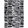 Ashley Shaw 8 x 10 Large Area Rug Abstract Design Black Ivory BM318262