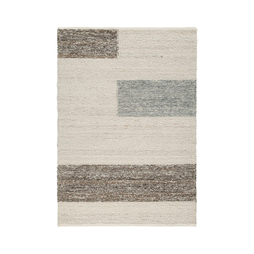 Ashley Rusy 5 x 7 Medium Area Rug Handwoven Classic Stripe Gray