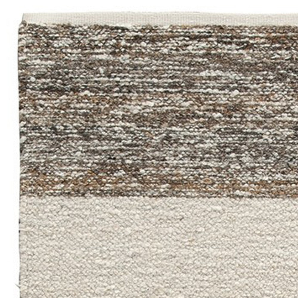 Ashley Rusy 5 x 7 Medium Area Rug Handwoven Classic Stripe Gray