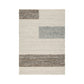 Rusy 5 x 7 Medium Area Rug, Handwoven Classic Stripes, Gray Polyester By Casagear Home