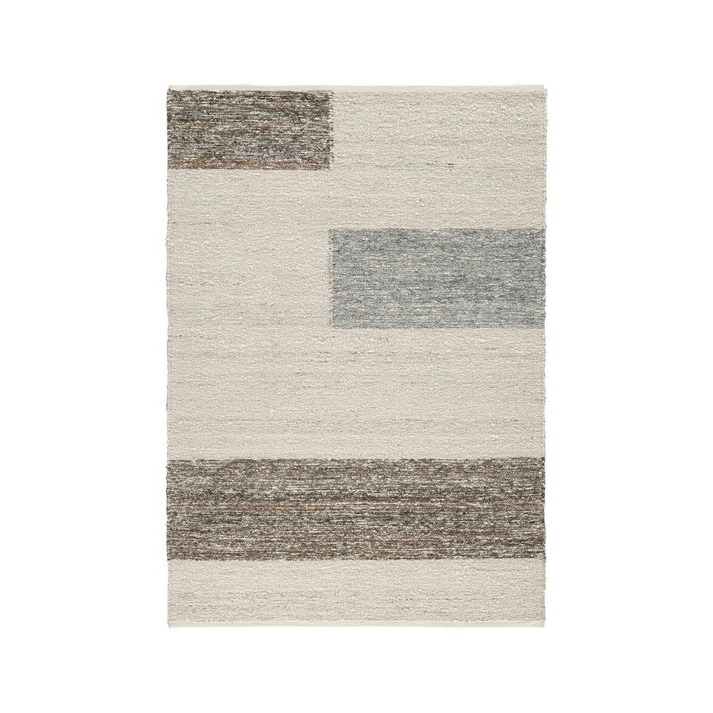 Ashley Rusy 8 x 10 Large Area Rug Handwoven Classic Stripe Gray