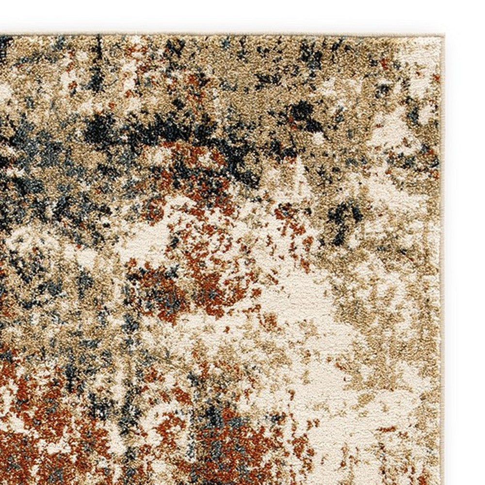 Ashley Vila 5 x 7 Medium Area Rug Abstract Design Brown Black