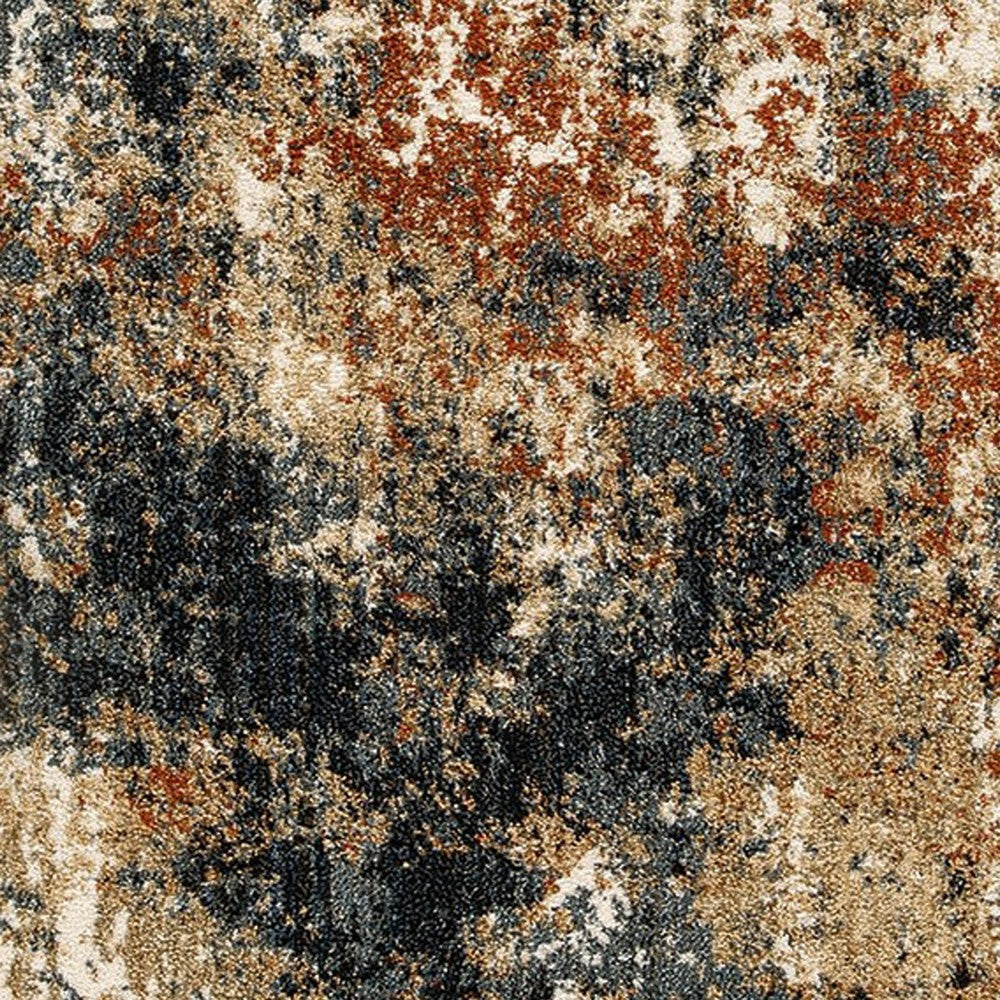 Ashley Vila 5 x 7 Medium Area Rug Abstract Design Brown Black