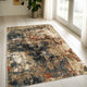 Ashley Vila 5 x 7 Medium Area Rug, Abstract Design, Brown Black