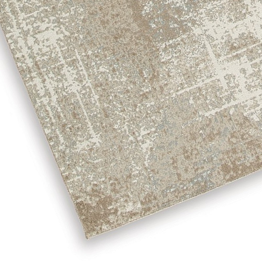 Ashley Lae 8 x 10 Large Area Rug Abstract Art in Brown and Gray BM318270