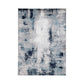 Nel 8 x 10 Large Area Rug, Machine Woven Abstract Design, Blue White By Casagear Home