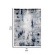 Ashley Nel 8 x 10 Large Area Rug Abstract Design Blue White BM318271