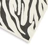 Thom 5 x 7  Medium Area Rug, Bold Zebra Print, Black and White Polyester By Casagear Home