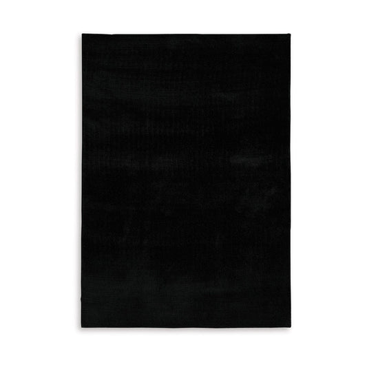 Ashley Stebin 8 x 10 Large Area Rug, Abstract Shag Style Black
