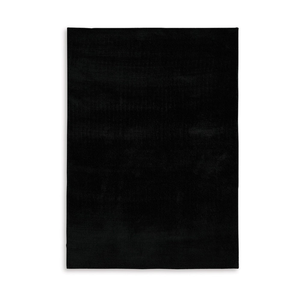 Ashley Stebin 8 x 10 Large Area Rug, Abstract Shag Style Black