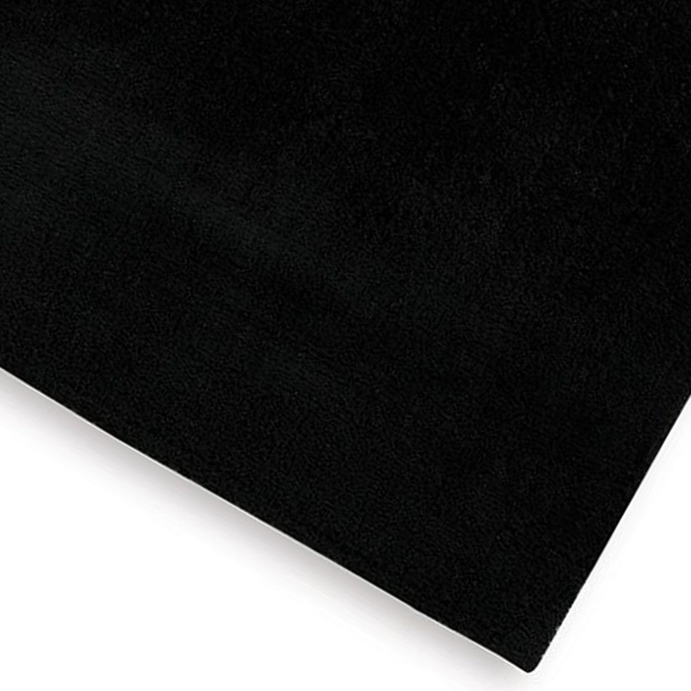 Ashley Stebin 8 x 10 Large Area Rug, Abstract Shag Style Black