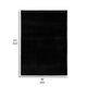 Ashley Stebin 8 x 10 Large Area Rug, Abstract Shag Style Black