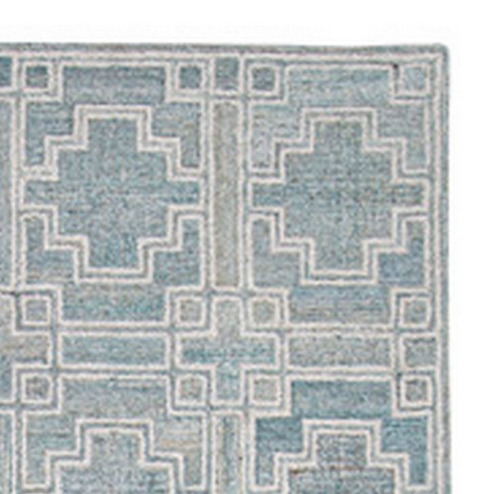 Ashley Lesy 5 x 7 Medium Area Rug Geometric Design Gray Ivory