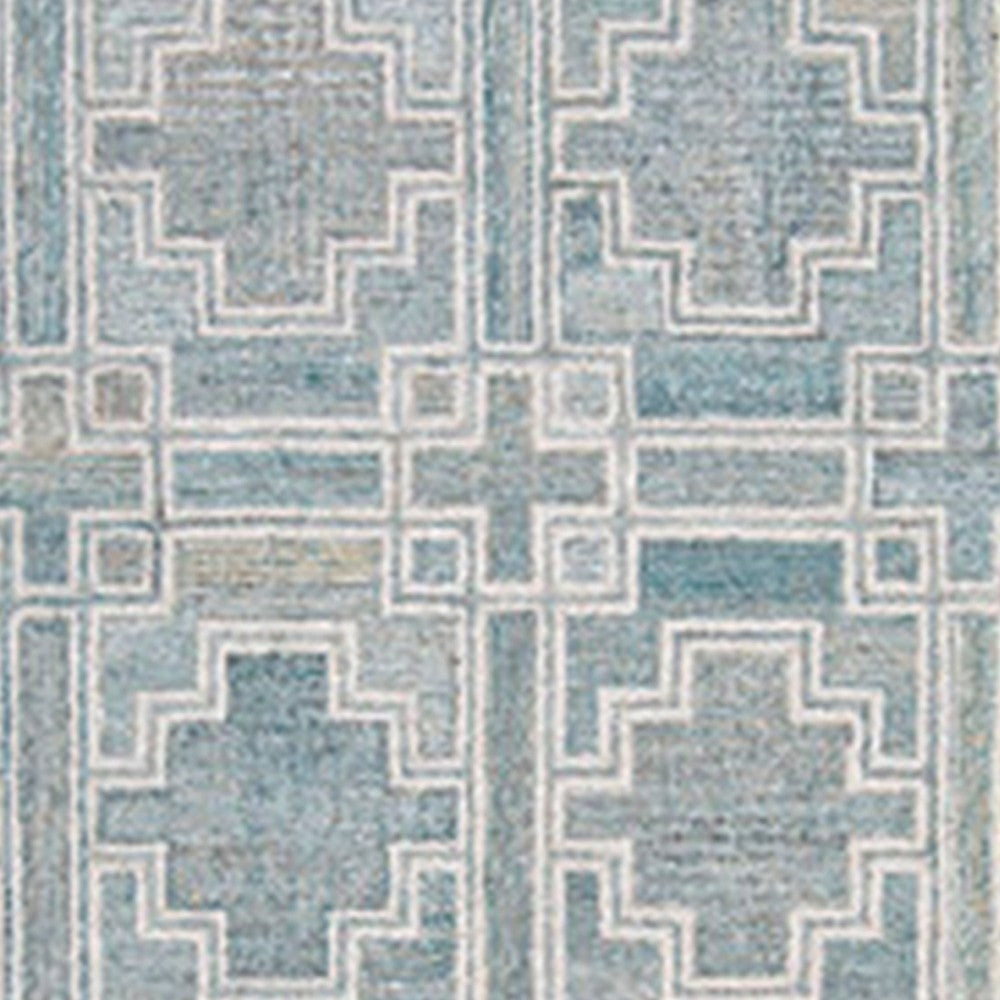 Ashley Lesy 5 x 7 Medium Area Rug Geometric Design Gray Ivory