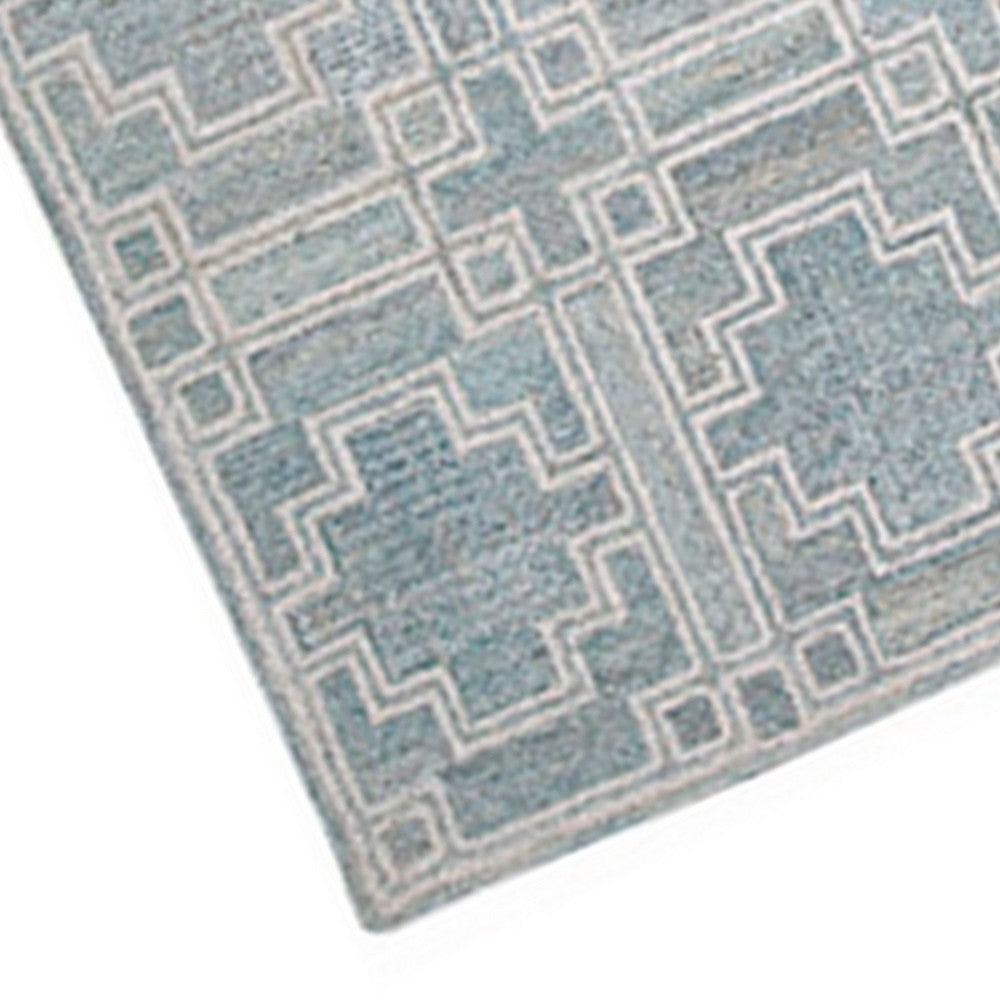 Ashley Lesy 5 x 7 Medium Area Rug Geometric Design Gray Ivory