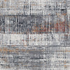 Ashley Tenr 5 x 7 Medium Area Rug Abstract Pattern Gray Polyester BM318279