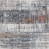 Tenr 5 x 7 Medium Area Rug Machine Woven Abstract Pattern Gray Polyester By Casagear Home BM318279