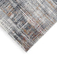 Tenr 5 x 7 Medium Area Rug, Machine Woven Abstract Pattern, Gray Polyester By Casagear Home