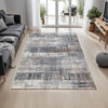 Ashley Tenr 5 x 7 Medium Area Rug, Abstract Pattern, Gray Polyester