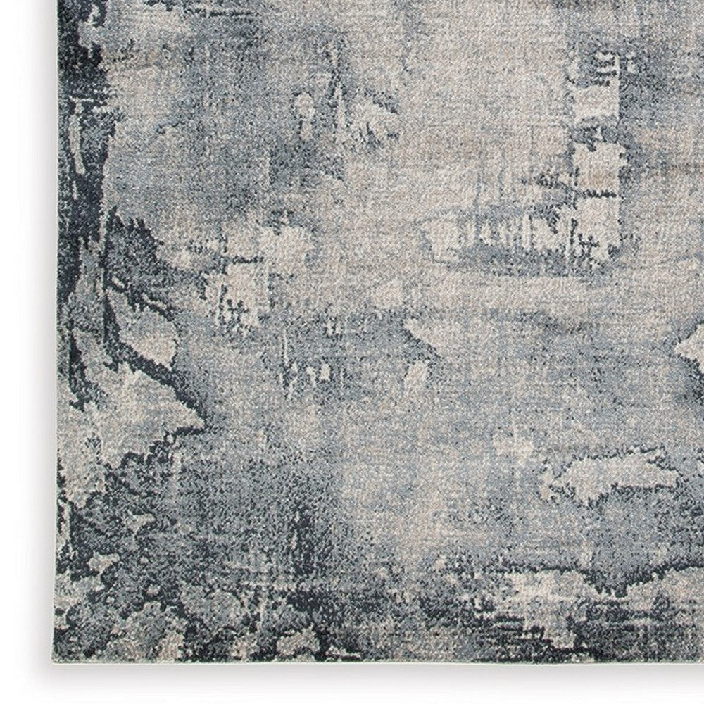 Ashley Richard 5 x 7 Medium Area Rug Abstract Machine Woven Gray BM318281