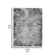 Ashley Richard 5 x 7 Medium Area Rug Abstract Machine Woven Gray BM318281