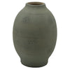 Col Home Decor Flower Vase, Traditional Urn Shape, Dark Green Ceramic By Casagear Home
