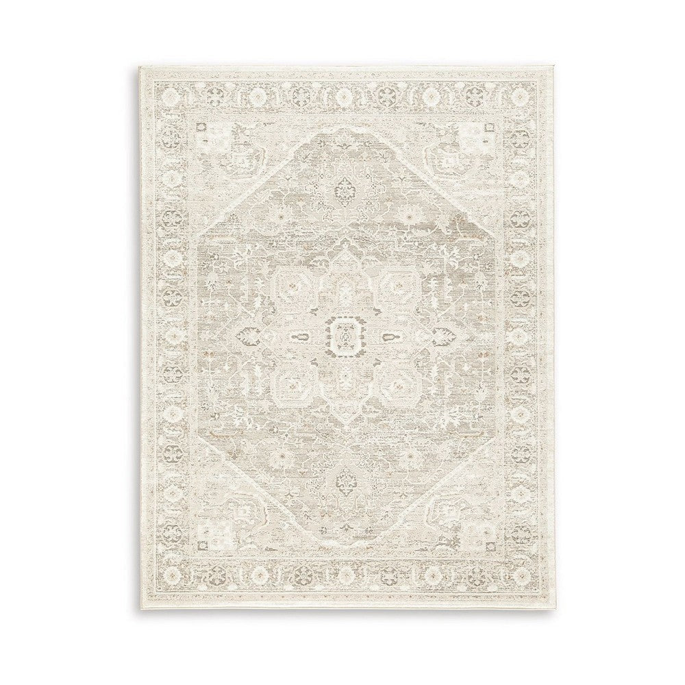 Ashley Wei 8 x 10 Large Area Rug Persian Medallion Motif Beige BM318288