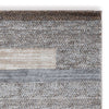 Ashley Beny 5 x 7 Medium Area Rug Abstract Striped Gray and Cream