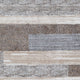 Ashley Beny 5 x 7 Medium Area Rug Abstract Striped Gray and Cream
