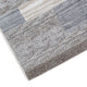 Ashley Beny 5 x 7 Medium Area Rug Abstract Striped Gray and Cream