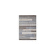 Ashley Beny 5 x 7 Medium Area Rug Abstract Striped Gray and Cream