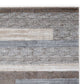 Beny 8 x 10 Large Area Rug, Machine Woven Abstract Stripe Pattern, Gray By Casagear Home