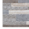 Beny 8 x 10 Large Area Rug Machine Woven Abstract Stripe Pattern Gray By Casagear Home BM318290