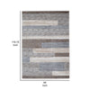 Ashley Beny 8 x 10 Large Area Rug Abstract Stripe Pattern Gray