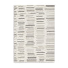 Ashley Meaw 5 x 7 Medium Area Rug Abstract Stripe Design Ivory BM318291