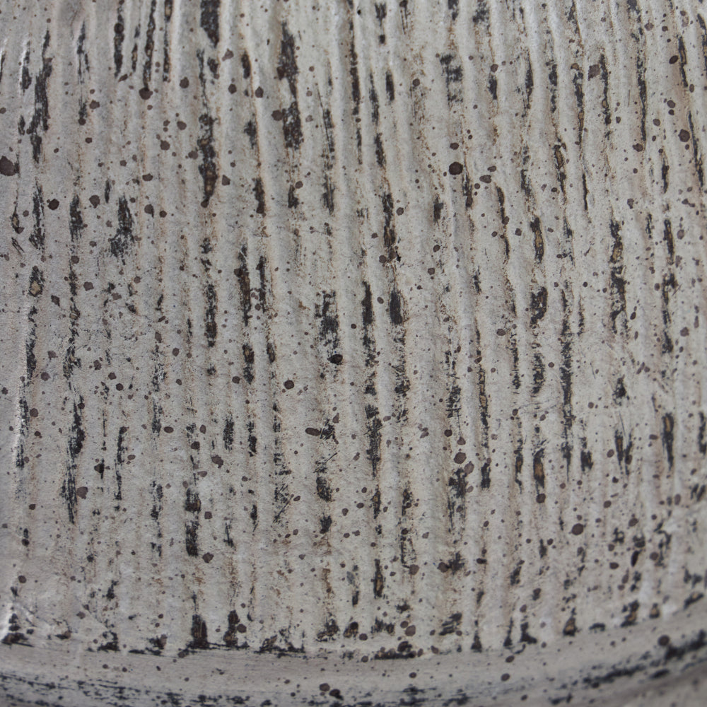 Ashley Mony 10 Inch Tabletop Decorative Flower Vase Home Accessory White Brown BM318302