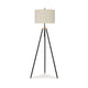 Ashley Egan 71’’ Floor Lamp White Drum Shade Brown Tripod Base BM318308