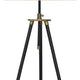 Ashley Egan 71’’ Floor Lamp White Drum Shade Brown Tripod Base BM318308