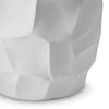 Legan 20 Inch Flower Vase, 3D Abstract Sculptural Art, White Polyresin By Casagear Home