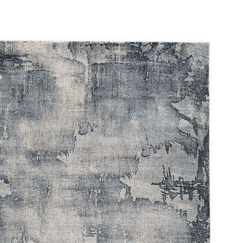 Ashley Richard 8 x 11 Area Rug Blue Gray Polyester Latex Backing BM318321