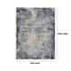 Ashley Richard 8 x 11 Area Rug Blue Gray Polyester Latex Backing BM318321