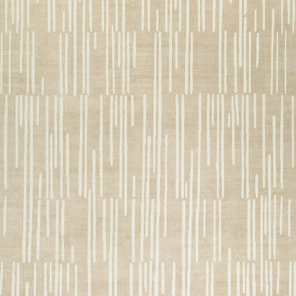 Ashley Stebin 5 x 7 Area Rug Shag Style Cream Polyester Washable BM318329