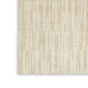 Ashley Stebin 5 x 7 Area Rug Shag Style Cream Polyester Washable BM318329