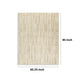 Ashley Stebin 5 x 7 Area Rug Shag Style Cream Polyester Washable BM318329