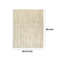 Stebin 5 x 7 Area Rug, Shag Style, 15mm Pile Cream Polyester, Washable By Casagear Home