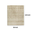 Bunny 8 x 10 Area Rug, Brown Tribal Print, Low Pile Polyester for Busy Area By Casagear Home