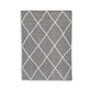 Doel 5 x 7 Area Rug, Soft Pile Polyester, Washable, Gray and Ivory By Casagear Home