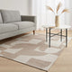 Ashley Jimmy 8 x 10 Area Rug, Abstract Pattern Polyester, Brown